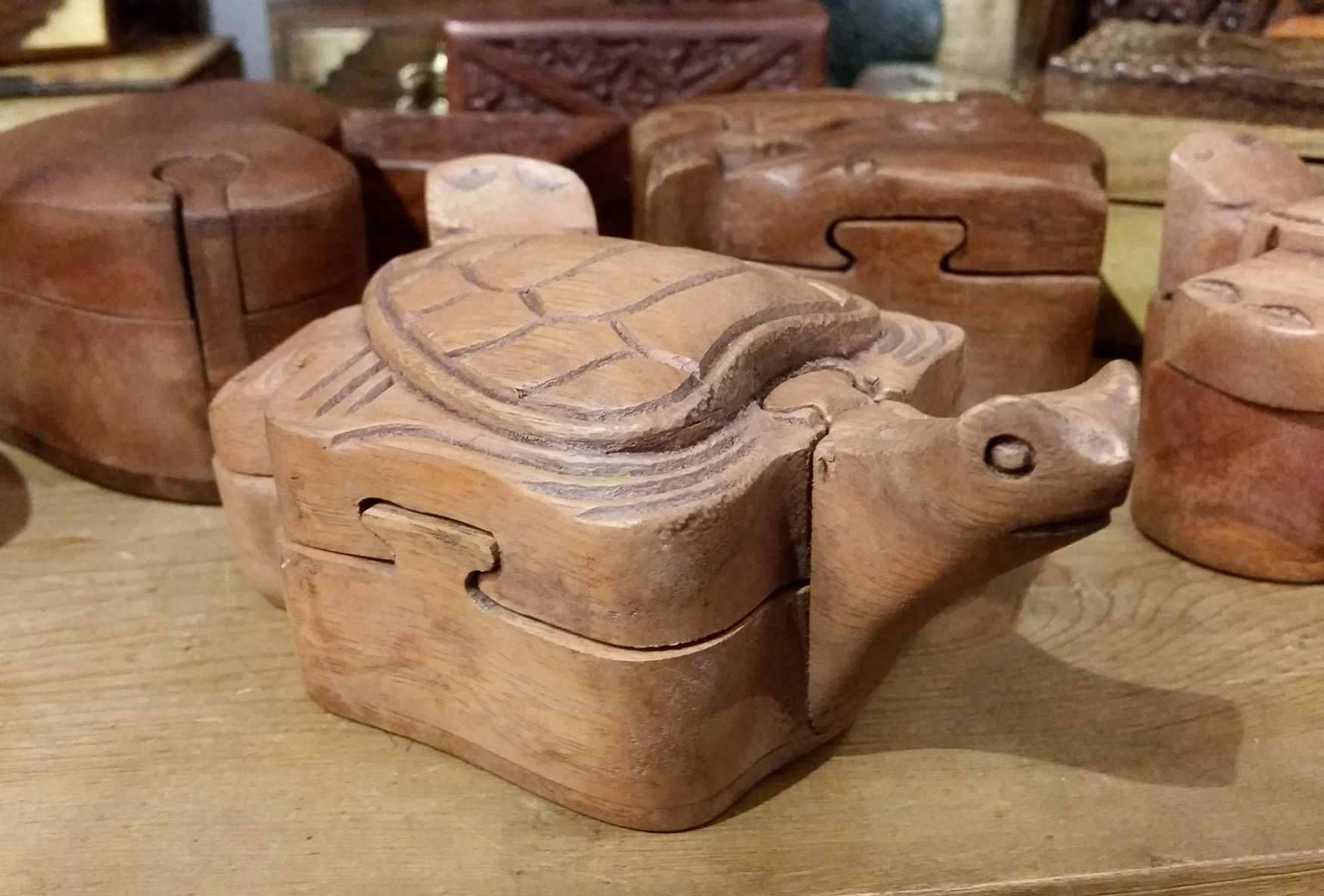 Wooden puzzle box